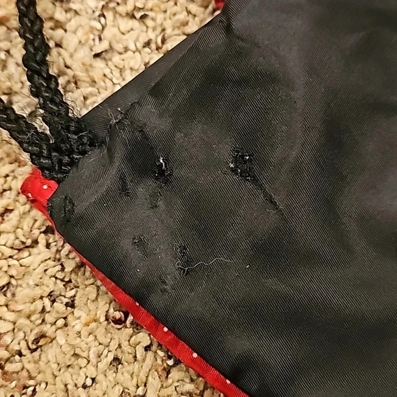 Disney Parks Minnie Mouse Ruffles Drawstring BackPack - Picture 2 of 2